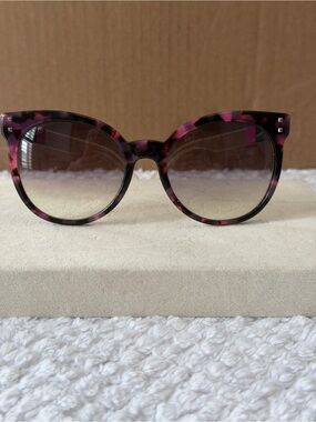Fendi FF 0083/S Cat Eye Sunglasses Pink Tortoise Gradient 55mm